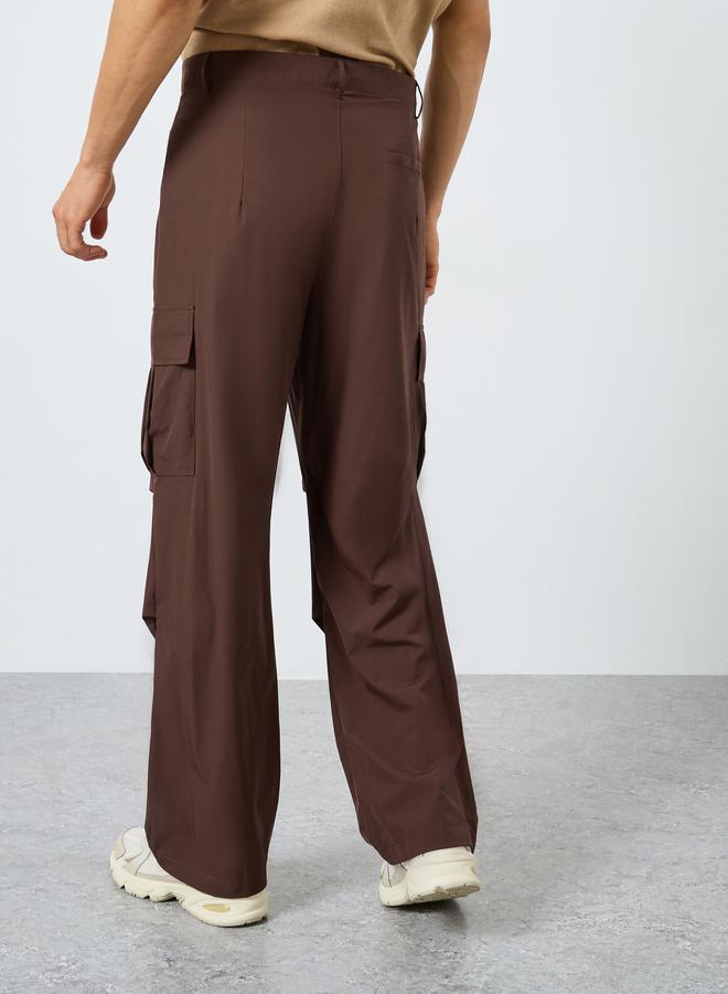 ستايلي بنطلون كارجو واسع مستقيم للرجال بتصميم ستريت وير - Image 4